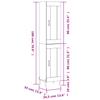 Highboard Concrete Grey 34.5 x 34 x 180 cm Particleboard