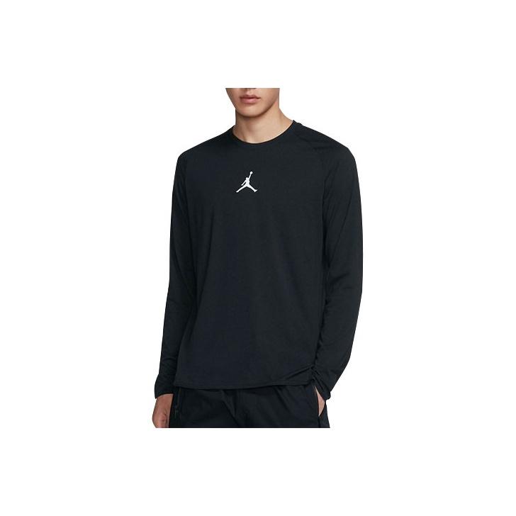Jordan 25 Alpha Dri-Fit Print Back Long Sleeve T-Shirt Men Tops Black 926437-010