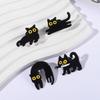 Japanese Cartoon Black Cat Series Alloy Brooch Metal Badge Lapel Pins Badges On Backpack Pines