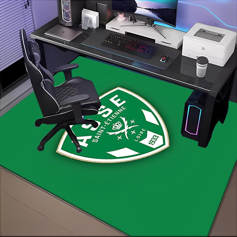 Asse Saint-etienne Crest Rug Office Floor Mat - Machine Washable for Bedroom, bedroom, livingroom, Room Decor Fan Gifts Christmas