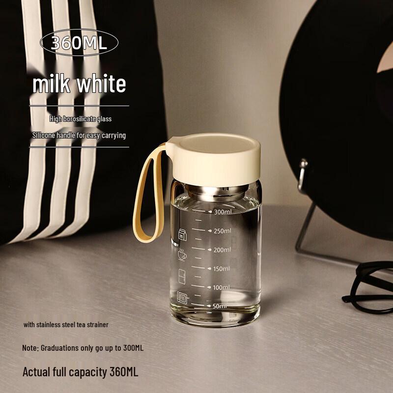 Portable High Borosilicate Glass Measuring Mug