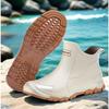 Damen Herren Outdoor Fashion Regenstiefel Regenschuhe, Hochwertige, wasserdichte und rutschfeste Regenschuhe, Wasserschuhe, Gartenschuhe, Angelschuhe