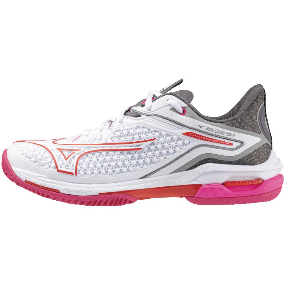 

Tennis Shoes Wave Exceed TOUR 6 OC Artificial Grass Court Club Activities Lightweight Soft Tennis Hard Tennis White x Pink x Red cm E [Mizuno]