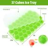 37 Cavity Honeycomb Ice Cube Trays Reusable Silicone Ice Cube Mold Bpa Free Ice Maker With Removable Lids Creative 13 Cavity