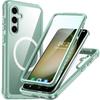 Samsung Galaxy S23 FE Shockproof Case with Screen Protector for MagSafe, Green