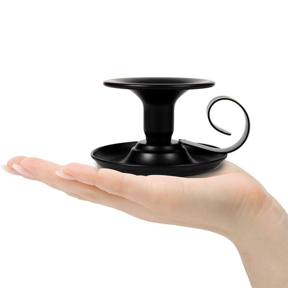 Iron Art Teacup Candle Holder Romantic Wedding Candle Tray Iron Candlestick Stand  Valentines Day