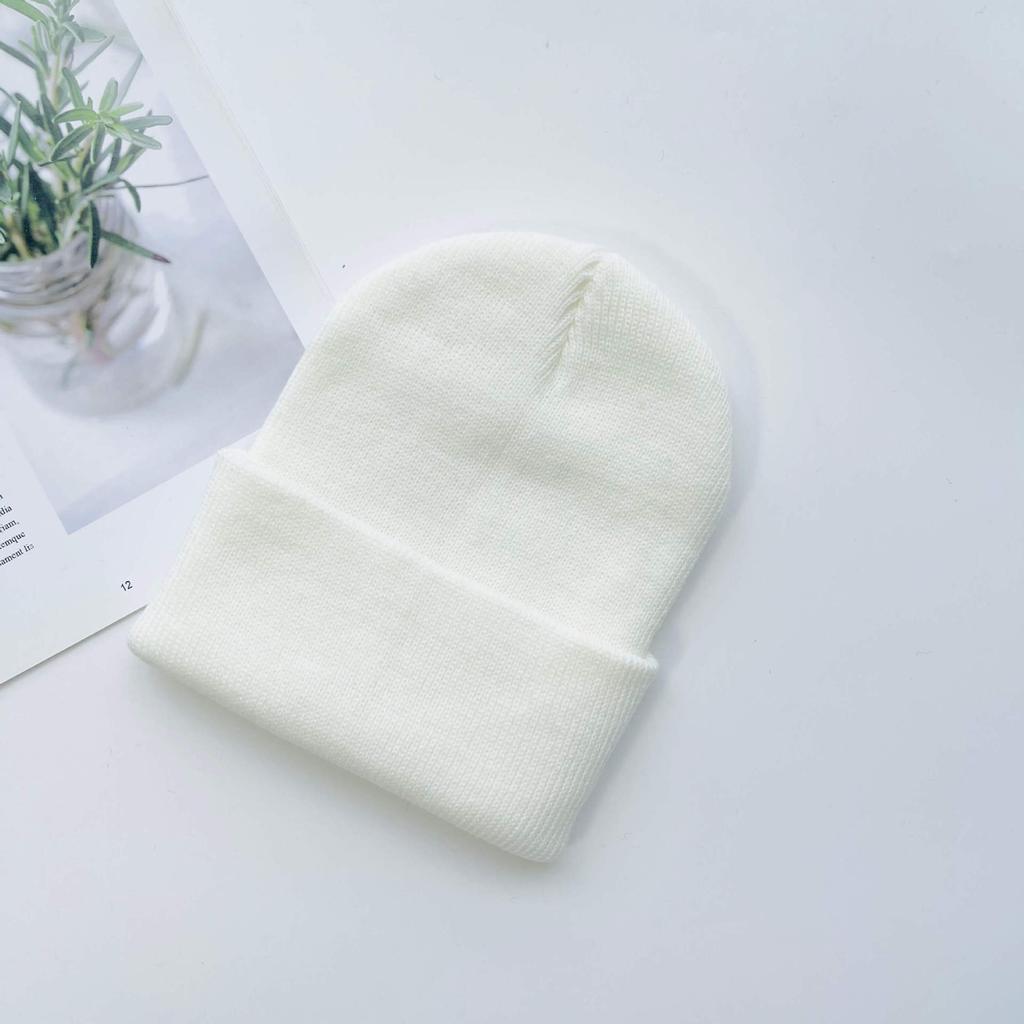 Autumn and Winter Ins Internet Celebrities Men's and Women's Colored Candy-colored Wool Hats Girlfriends' Clothing Couple Cold Hats Trendy Knitted Ha