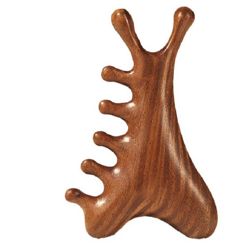 

Массажная расческа без ручки деревянная точечная акупунктурная расческа для головы расческа с широкими зубьями сандаловая расческа массажная голова