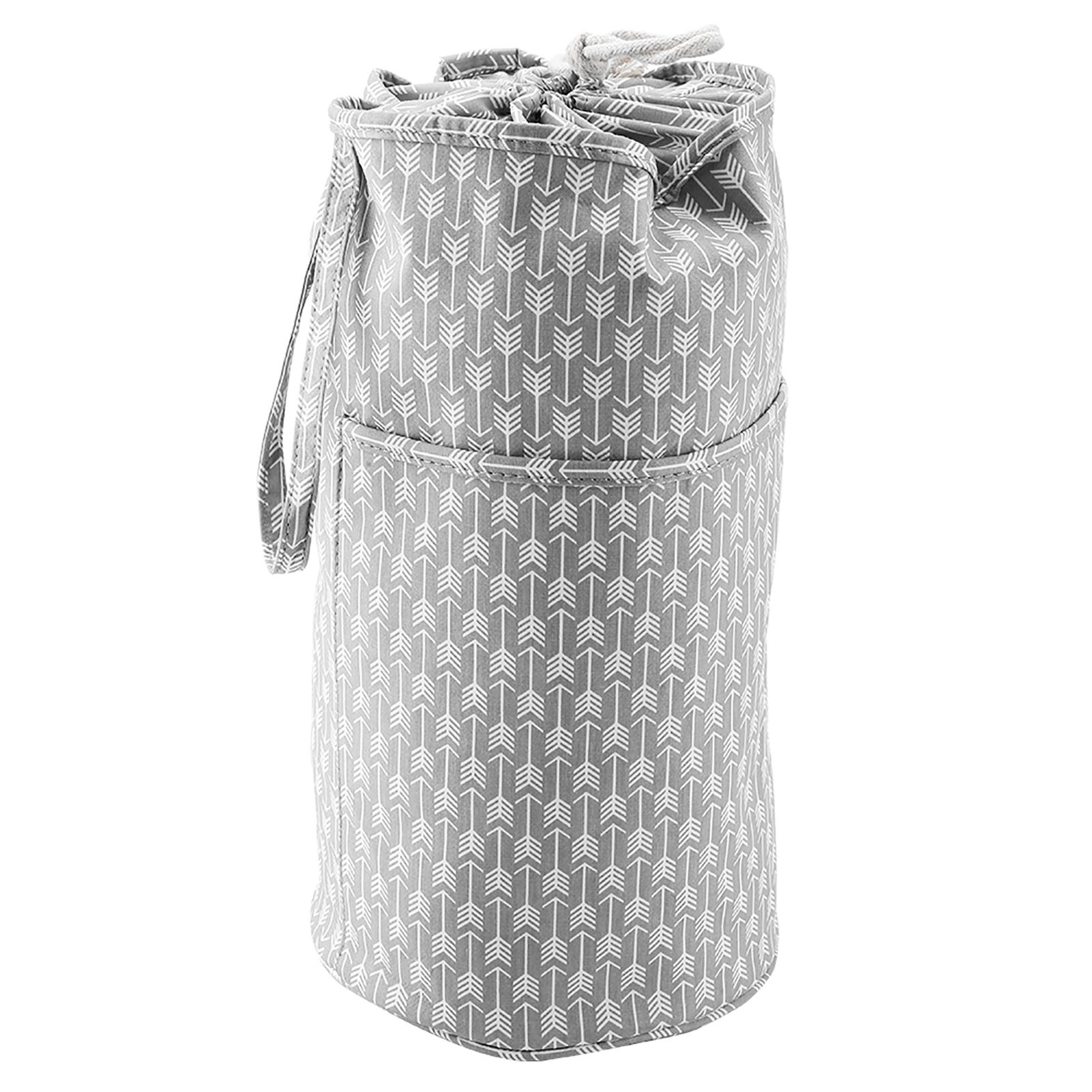 Knitting Bag Yarn Storage Large Capacity for Knitting Tools Accessories (Cylindrical)