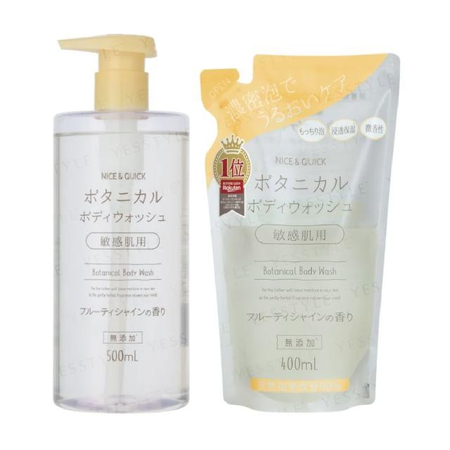 NICE & QUICK - Botanical Body Wash Fruity Shine Scent - 400ml Refill