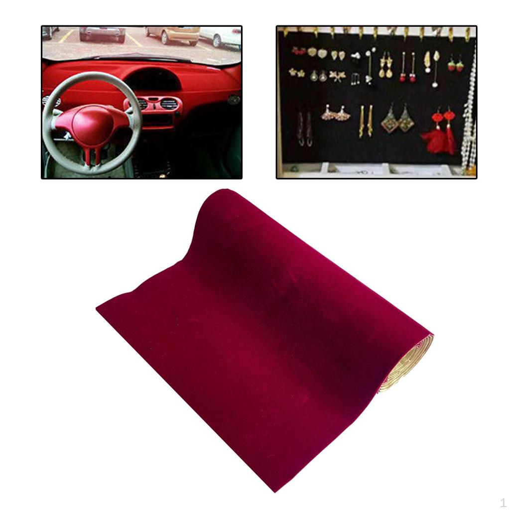 Flannel Fabric Peel Sticker Paper Liner Sheets for Jewelry Drawer Picture Frames Wrapping