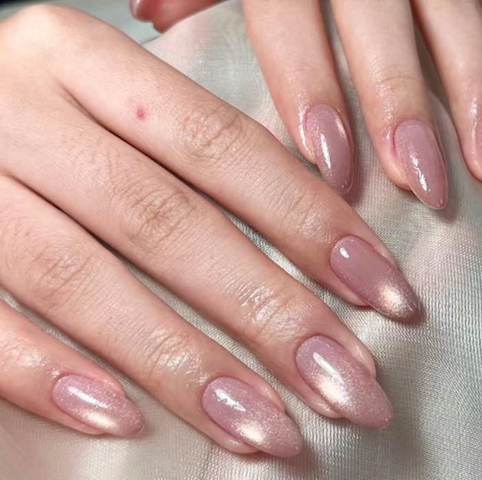 

Набор из 24 штук 3D-нейл-арта «Кошачий глаз» в французском стиле - Европейский и американский бестселлер