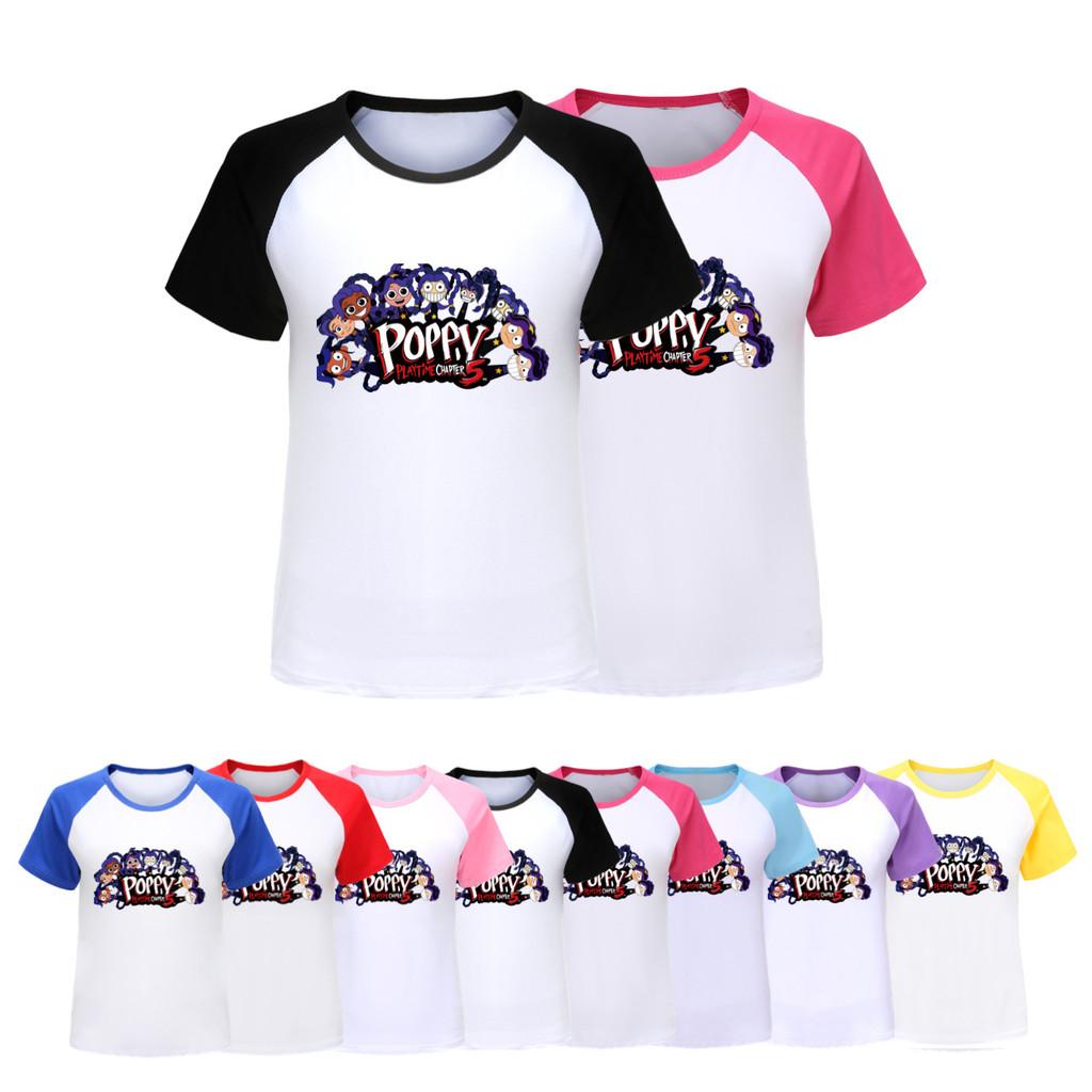 5633 Children Girls Lily Lovebraids Raglan Sleeves Cute Round Neck T-Shirt