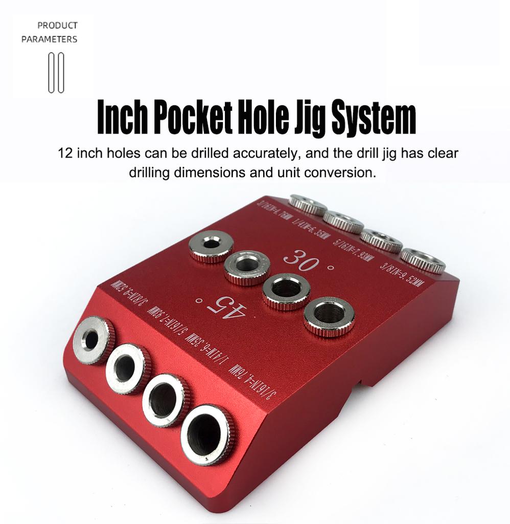 30/45/90°Angle Drill Guide for Angled/Straight Holes 4 Sizes Drill Jig for Cable Railing Drill Template Block with Bubble Level