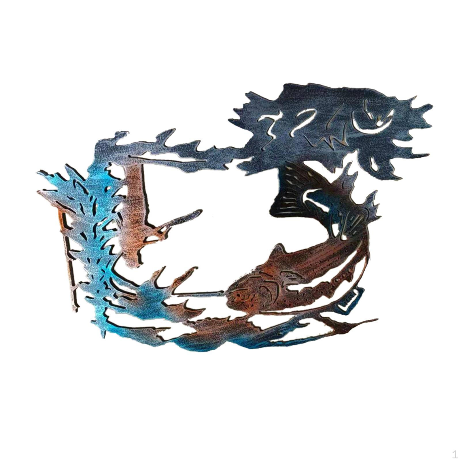 

Animals Garden Statue Decor, Silhouette Stake, for Outdoor Garden, Ornament fish