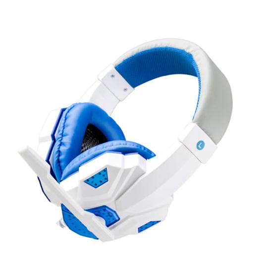 LED Light Soft Ear Muff Adjustable Over-ear PC Notebook Gaming Wired Headset