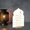 Ramadan Kareem Iftar-dekorationer Suhoor och Iftar Dua-skylt för hemmet Eid-bordsdekoration Islamisk Halvmåne Stjärna Gåvor Akryl