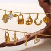 Yori 2Pcs Fashionable Retro Bohemian Style DIY Heart and Flower Pendant Accessories for Handmade Jewelry Making Design