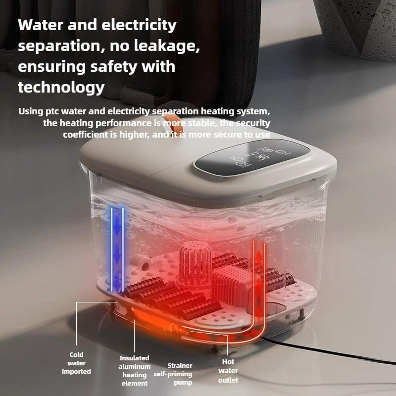 Electric Footbath Spa Machine Kneading Foot Washing Health Care Intelligent Bubble Massage Constant Temperature Foot Bath Bucket