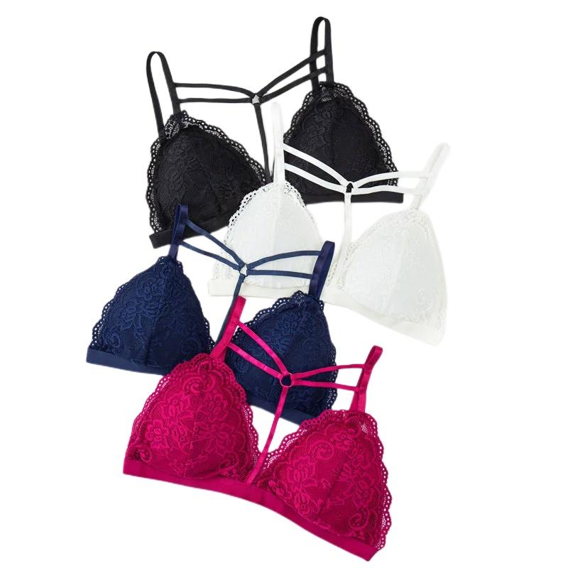 

Женские бюстгальтеры с цветочным кружевом, бюстгальтер без косточек, бюстгальтер без косточек, женское нижнее белье, бюстгальтер с глубоким V-образным вырезом, чашка AB, удобное нижнее белье, сексуальное нижнее белье пуш-ап