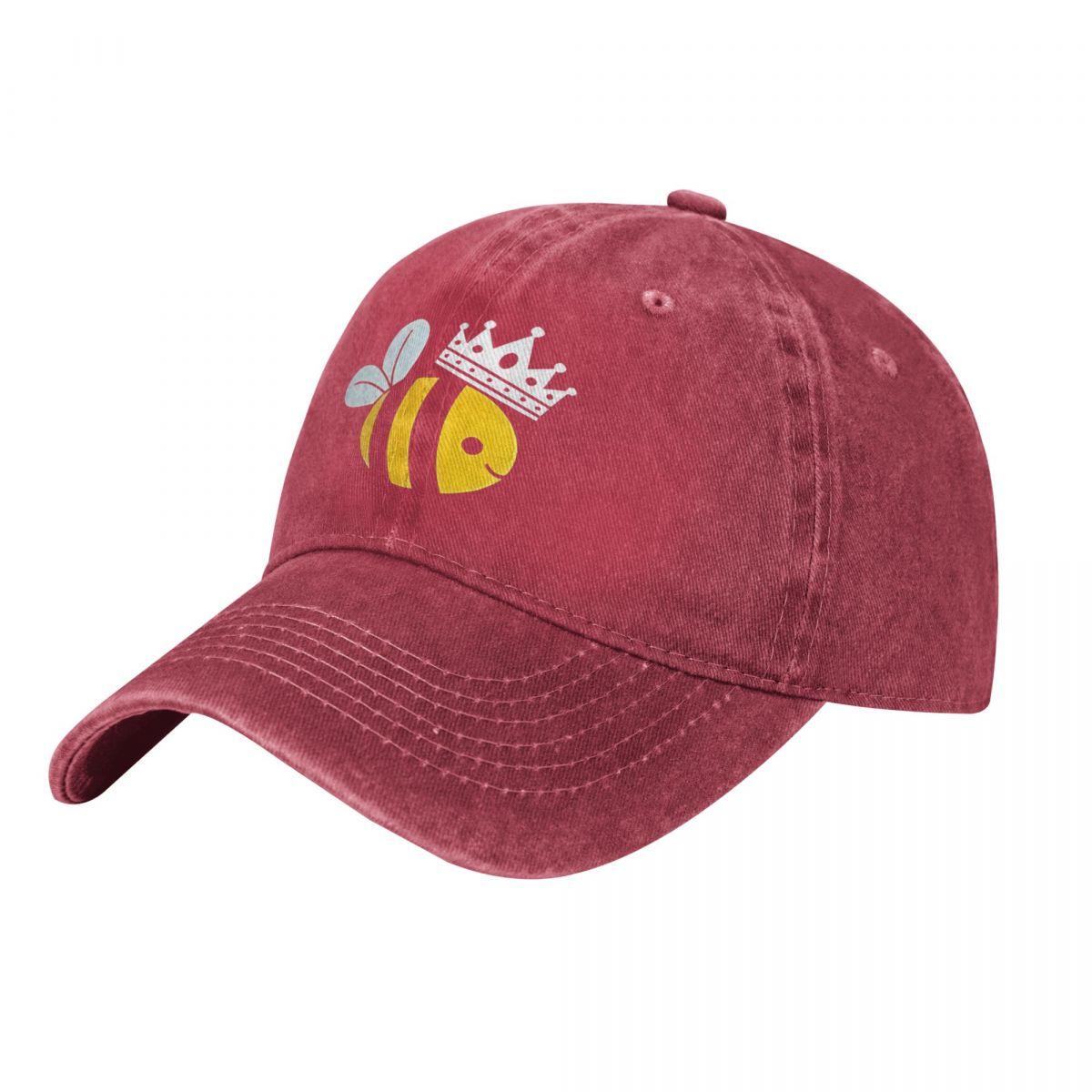 Queen B Queen Bee Crown demin Cap Lightweight Caps Men Cap Man Summer One Size