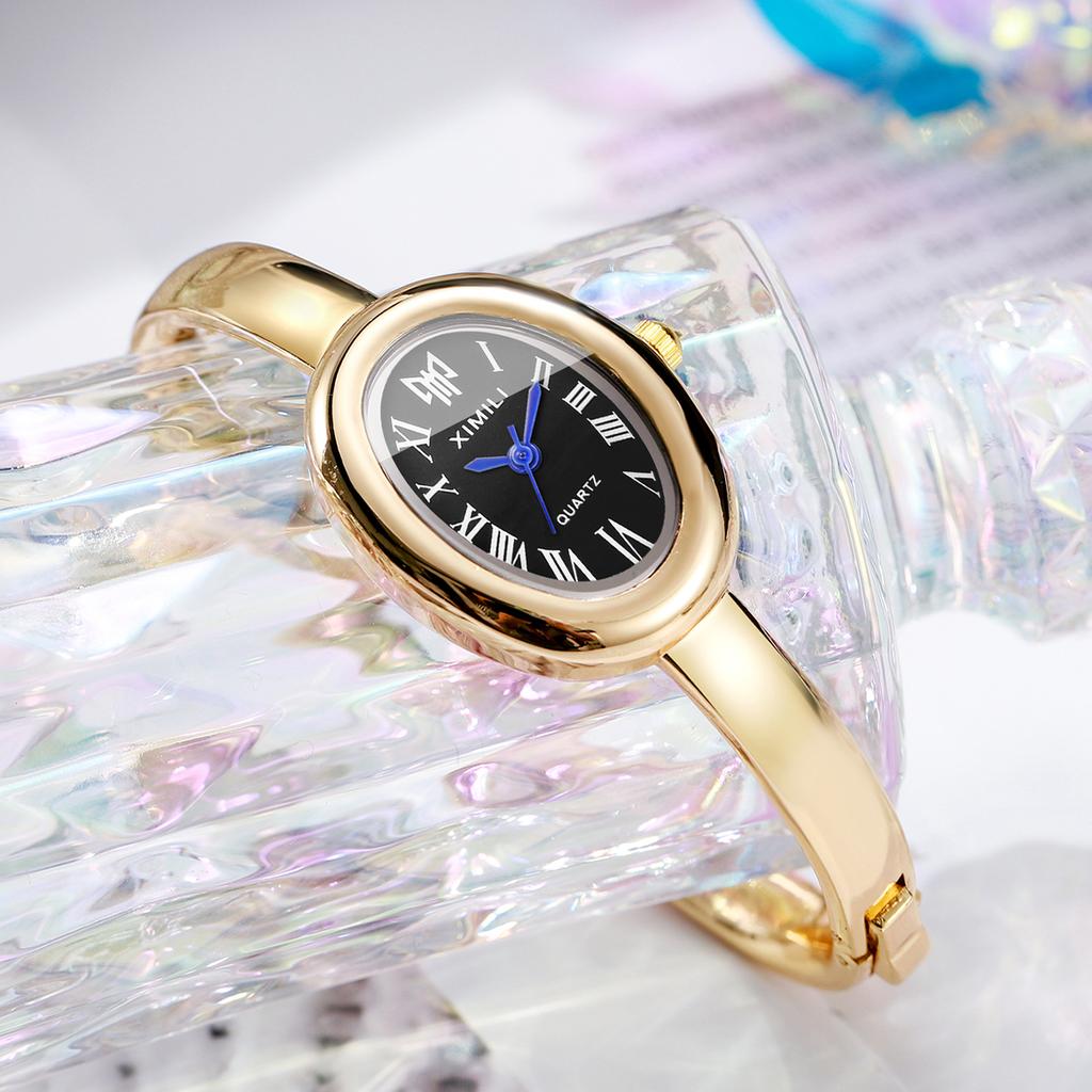 Elegant Ovaal Roma Wijzerplaat Dames Quartz Horloge Mode Armband Band Dames Polshorloge Reloj Mujer Meisjes Klok Cadeau