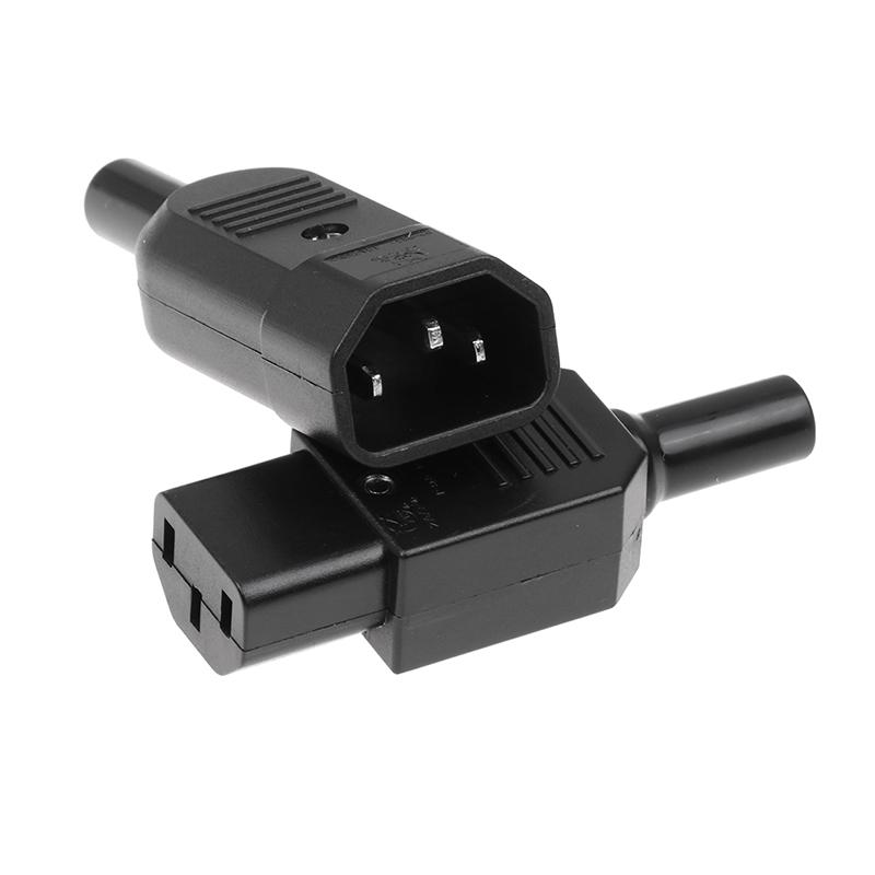 1Pc 16A 250V Straight Cable Plug Connector C13 C14 Female Male Plug Rewirable Power Connector 3 Pin Ac Socket Industrial Plug