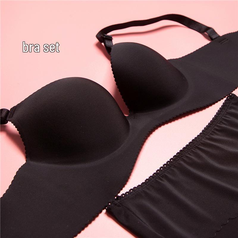 Summer One-Piece Smooth Fabric Push-Up Wireless Bra for Young Girls 32/70C Thin Cup