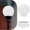 Spherical Lampshade Post Light Globe Fixture Wall Lamp Globe Lampshade Replacement Post Light Lampshade for Outdoor Yard Garden