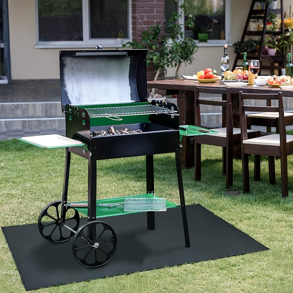 Barbecue Stove Mat Outdoor BBQ Fireproof Pad Reusable High Temperature Resistant Fire Pot Barbecue Fireproof Mat Easy Clean