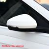 For Volkswagen VW POLO 2018- Car Rearview Side Mirror Cover Sticker Wing Cap Exterior Door Rear View Case Trim Carbon Fiber