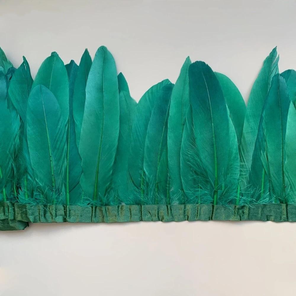 2M Real Geese Duck Feathers Natural Fringe Ribbons DIY Feather Trims  Wedding Accessories