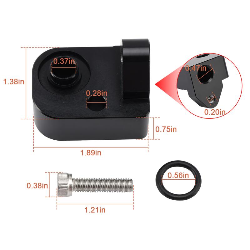 Artudatech Temperature Air Intake Sensor Spacer Kit For 2017-2024 Chevy GM 6.6L Diesel Car Accessories