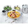 Kakusei Paella Pan, 20cm X 3.5cm, Direct Heat, Induction, Oven Compatible, Stainless Steel, Outdoor/Camping PP-14