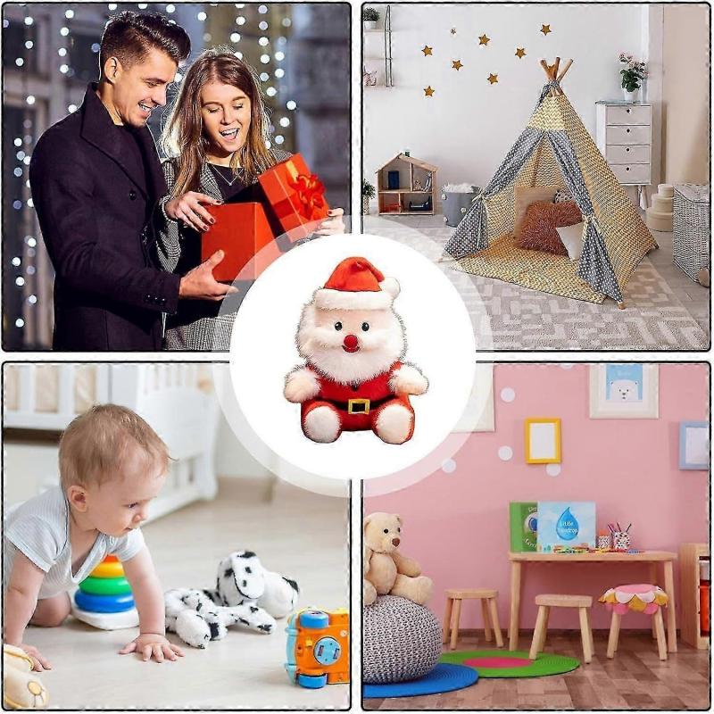 Santa Claus Plush Toy, Cute Santa Claus Plush Toy, Soft Santa Claus Plush Toy for Den 23CM