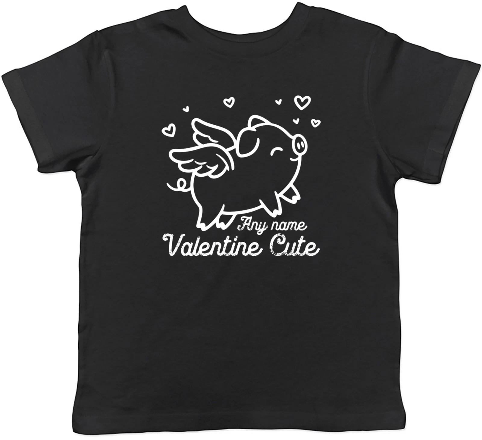 

Personalised Valentine Cute February 14th Kids T-Shirt Boys Girls Gift 160