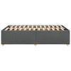 Bed Frame without Mattress Dark Grey 120 x 190 cm Fabric