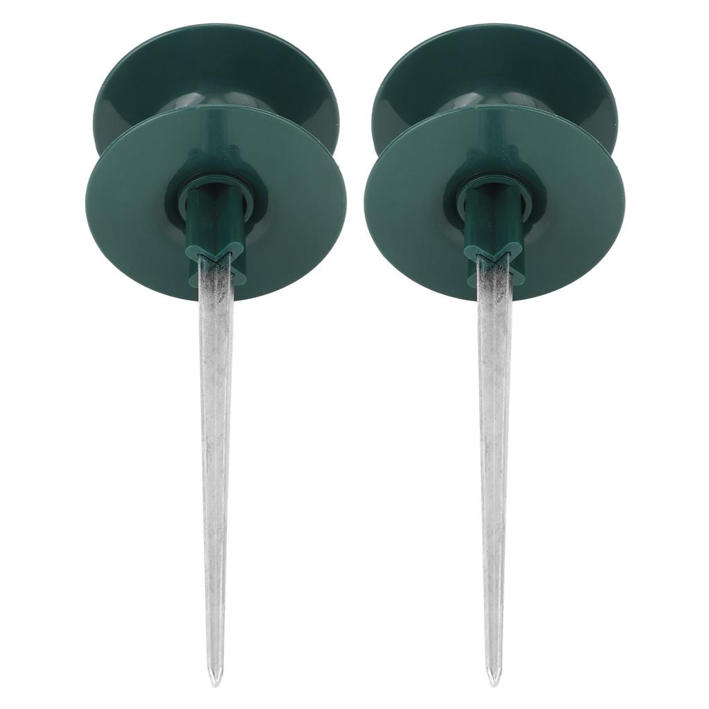 2pcs Hose Guide Spikes ABS Zinc Alloy Water Pipe Guide Wheel Durable Garden Hose Guide Holder for