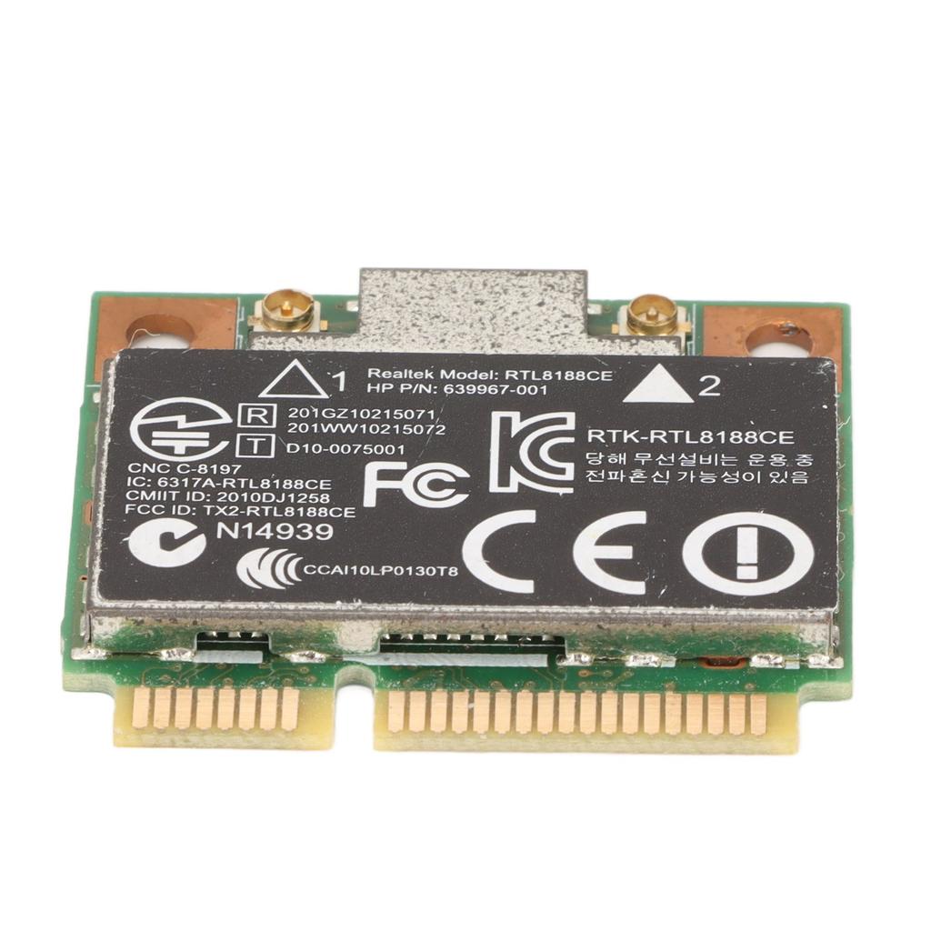 PCI E WiFi Card 150Mbps Support 802.11 BGN Mini PCI E RTL8188CE WiFi Card for Laptop Desktop