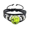 Album BRAT Charli XCX Kreatives Schwarzes Seil Knopf Glas Cabochon Lederarmband Schmuck Charme Fans Geschenk