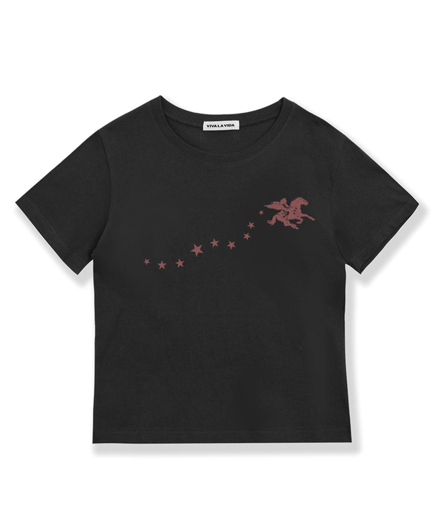 Bibalabida Nebula Crop Short Sleeve T-Shirt