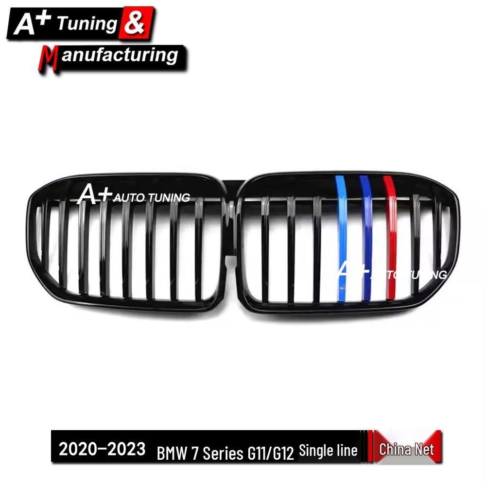 Enhanced Tri-Color Grille for BMW 7 Series G11/G12 2020-2023 - Single Line Design