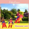 Fun And Colorful Kids Inflatable Costumes Featuring Pterodactyl And Triceratops Designs For Halloween And Cosplay Events