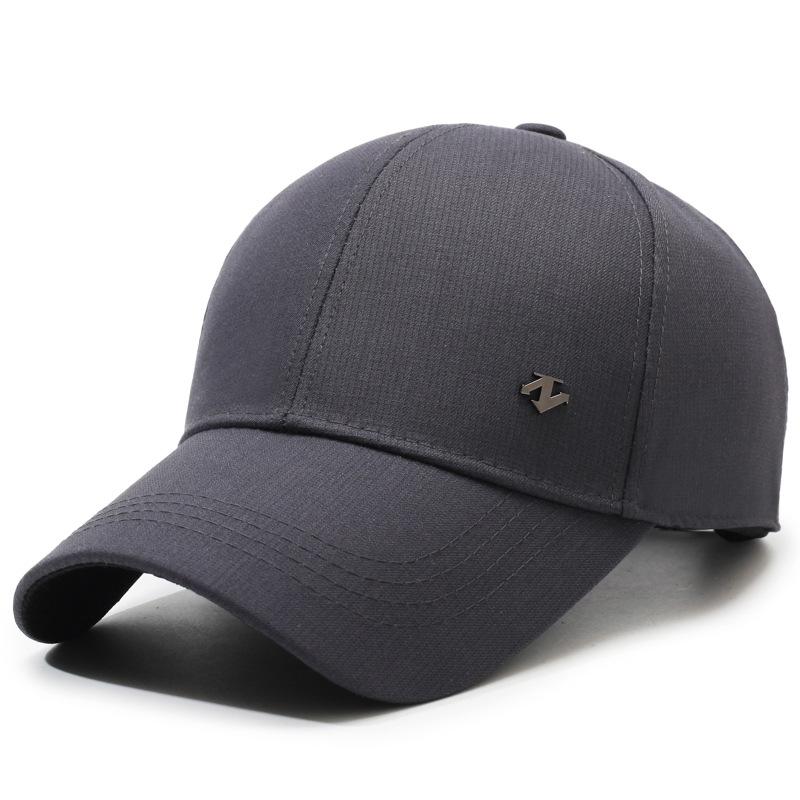 

Бейсболка мужская кепка для отдыха на открытом воздухе с защитой от солнца на весну и осень для людей среднего и пожилого возраста серый