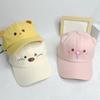 Cartoon Pig Embroidered Cotton Baseball Caps Adjustable Fit Breathable Caps with Sweatband For Men Women Teens
