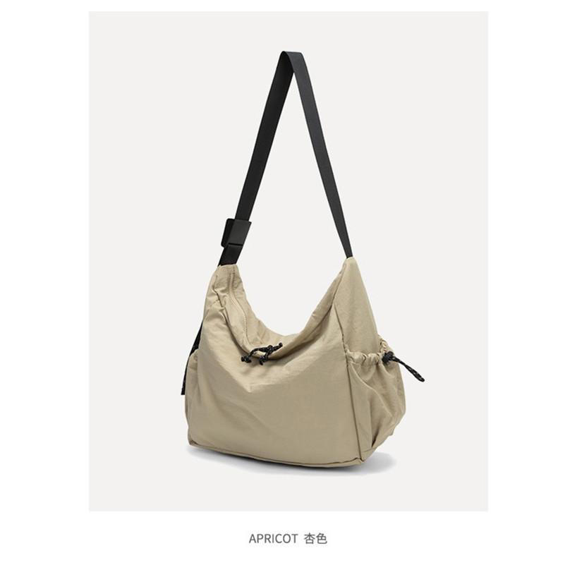 IELGY Fashion Korean Version Student All-Match Casual Nylon Tote Bag Large Capacity Shoulder Messenger Bag