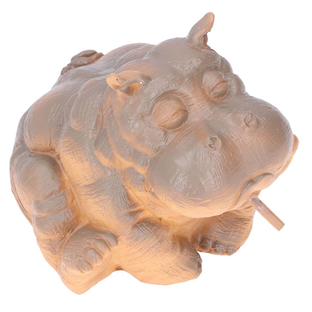 Hippo Decor Hippo Appearance Fine Workmanship Resin Material Small Volume Pond Spitters