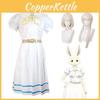 Anime Beastars Haru Cosplay Costume White Rabbit Fancy School Uniform Wig Suit