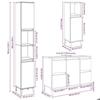 VidaXL Set of Bathroom Furniture 3 Pcs Concrete Grey 3324950