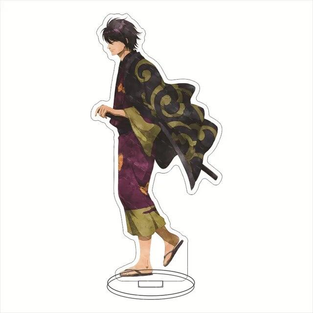 Anime Gin Tama Hijikata Toshirou Okita Sougo Takasugi Game GINTAMA Acrylic Stand Doll Figure Model Plate Cosplay Toy for Gift